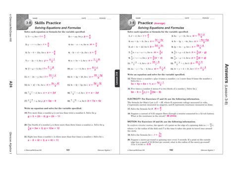 american company math answer key sloving equations Reader