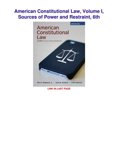 american constitutional volume sources restraint Ebook Reader