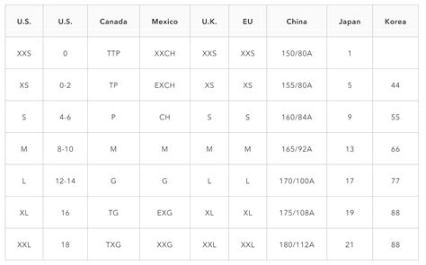 American Eagle Size Chart