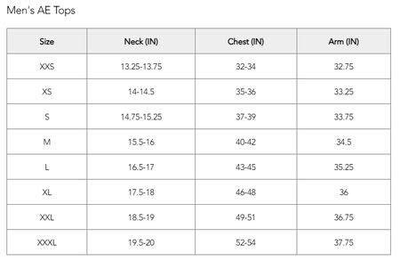 american eagle xxs size chart Kindle Editon