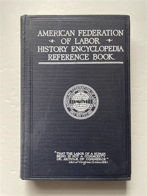 american federation of labor history encyclopedia reference book PDF
