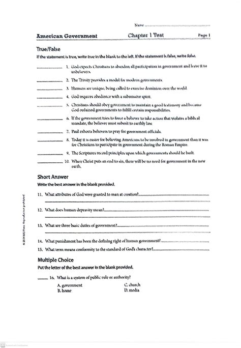 american government chapter 7 test PDF