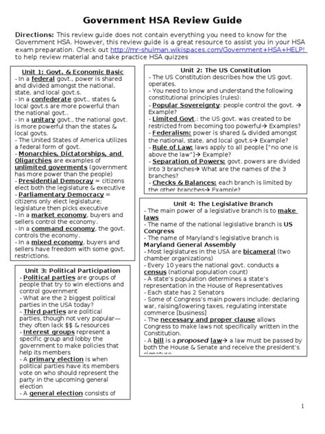 american government hsa review packet answers fcps Epub