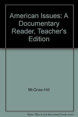 american issues a documentary reader answers Kindle Editon