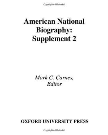 american national biography supplement 2 PDF