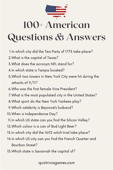 american questions and answers Epub