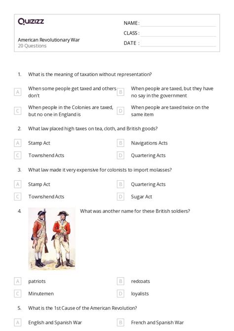 american revolution 4th grade test Reader