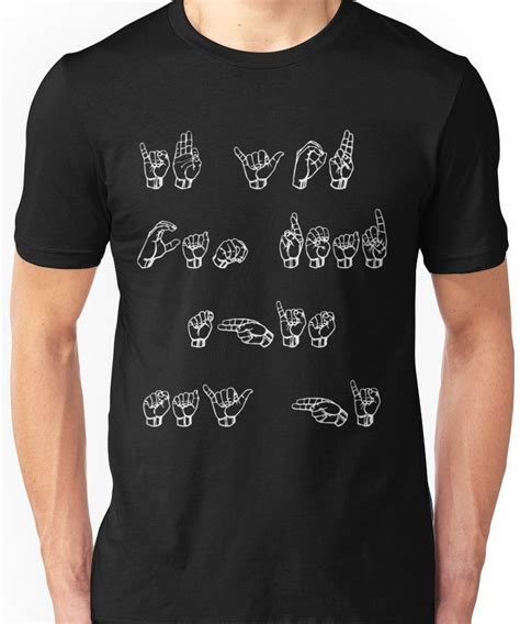 american sign language t shirts