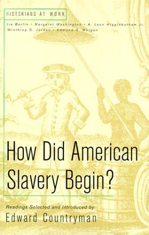 american slavery begin historians work Ebook Doc