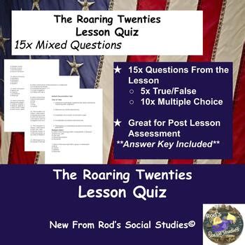 americans answer key for the roaring twenties Reader