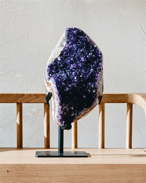 amethyst with calcite