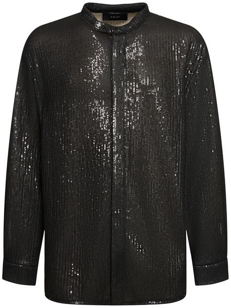 amiri collar shirt