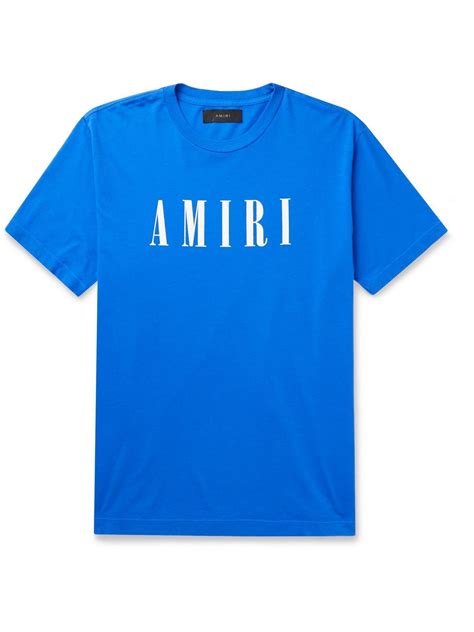 amiri shirt blue