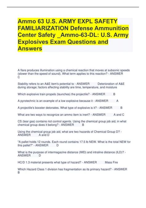 ammo 63 exam answers Ebook PDF