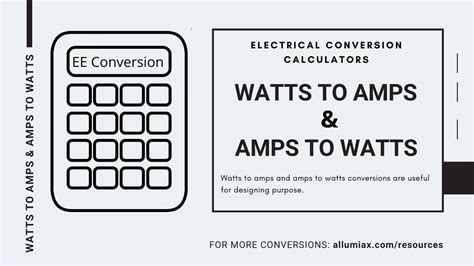 ampere to watt converter