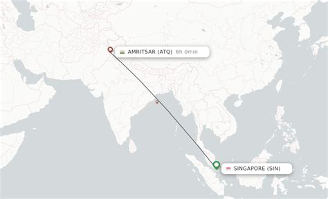 amritsar to singapore flight time today