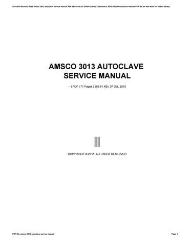 amsco 3013 autoclave service manual Epub