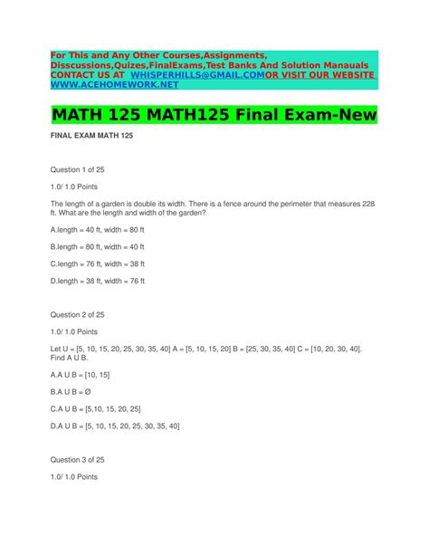amu math125 quiz answers Ebook PDF
