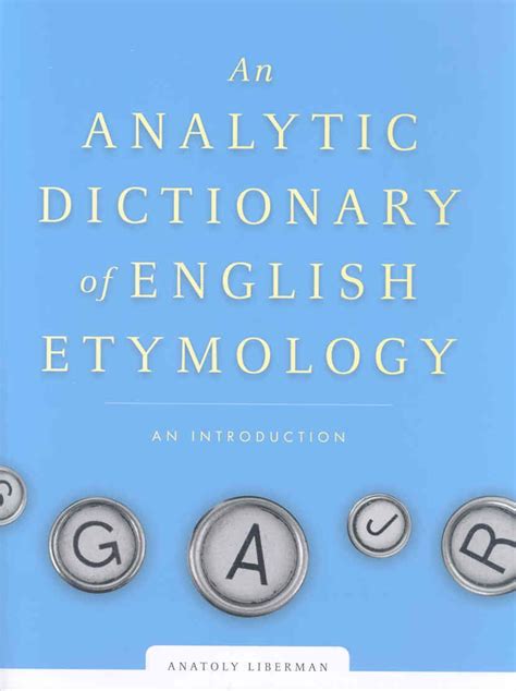 an analytic dictionary of english etymology an introduction Kindle Editon