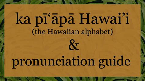 an easy guide to the hawaiian language Reader