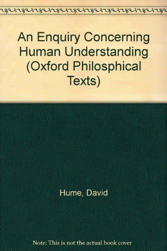 an enquiry concerning human understanding oxford philosophical texts Reader