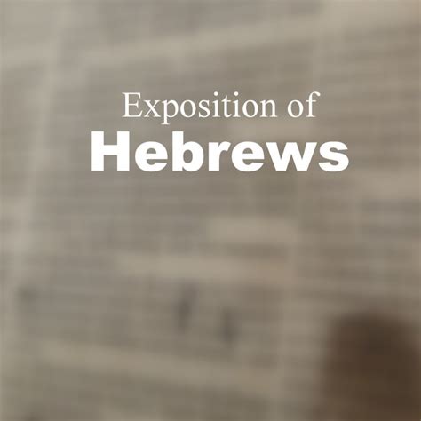 an exposition of hebrews Epub