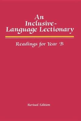 an inclusive language lectionary revised edition readings for year b Epub