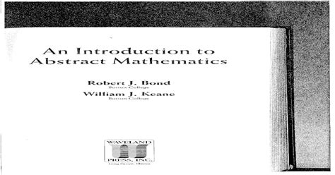 an introduction to abstract mathematics bond keane pdf Doc