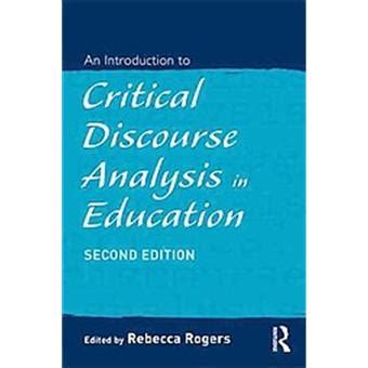 an introduction to critical discourse analysis in education Epub