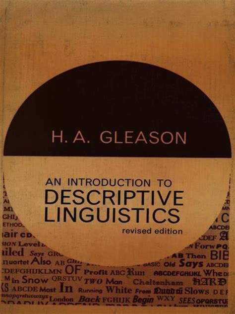 an introduction to descriptive linguistics Epub