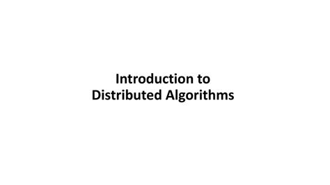 an introduction to distributed algorithms an introduction to distributed algorithms Reader