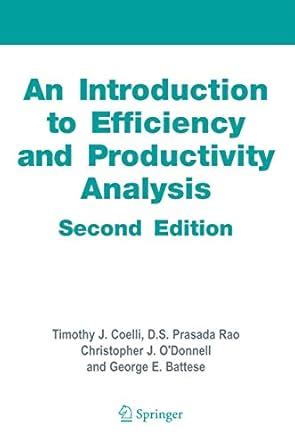 an introduction to efficiency and productivity analysis Doc