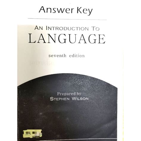 an introduction to language answer Epub