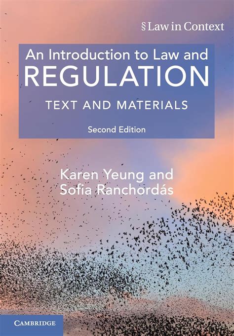 an introduction to law and regulation text and materials law in context PDF