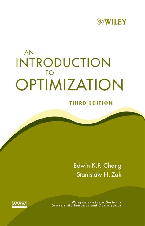an introduction to optimization 3rd edition solution manual PDF