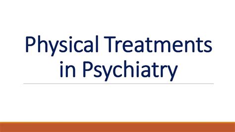 an introduction to physical methods of treatment in psychiatry Reader