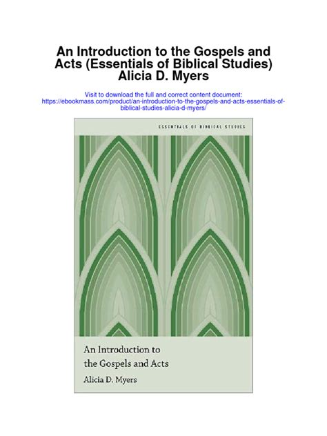 an introduction to the gospels and acts Ebook PDF