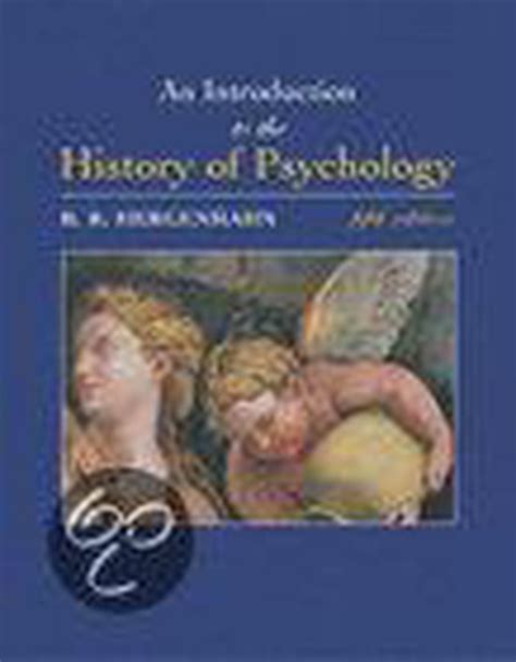 an introduction to the history of psychology with infotrac Doc