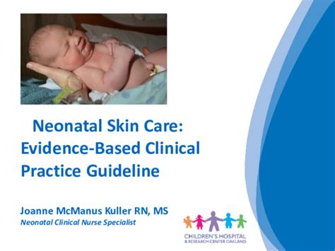 an overview of the 2013 neonatal skin care guideline PDF