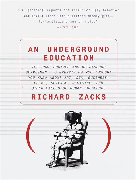 an underground education the unauthorized and outrageous supplement to everything you thought you knew out art Reader