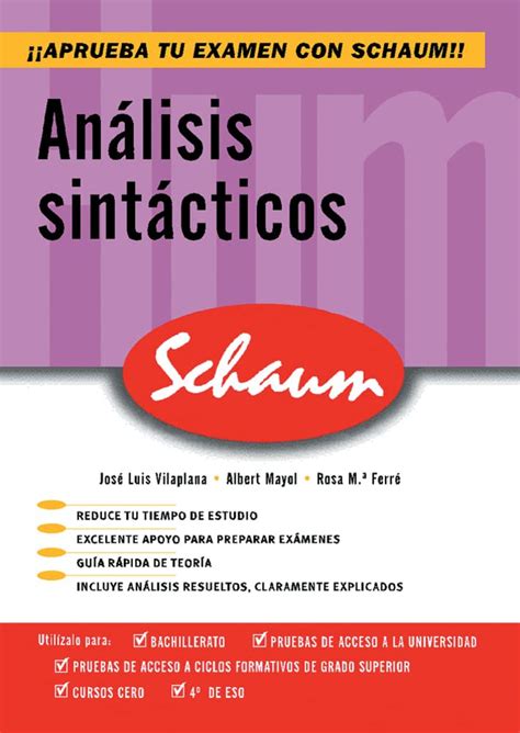 analisis sintacticos schaum Doc