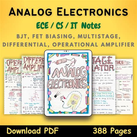 analog electronic circuit notes pdf Kindle Editon