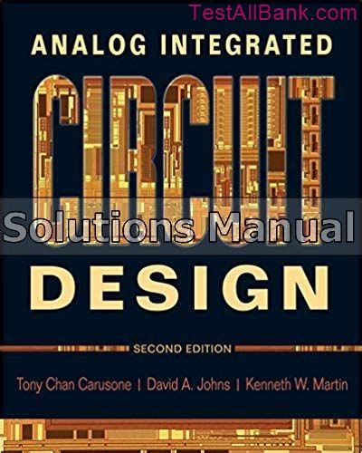 analog integrated circuit design 2nd edition solution manual Reader