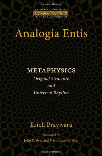 analogia entis metaphysics original Epub
