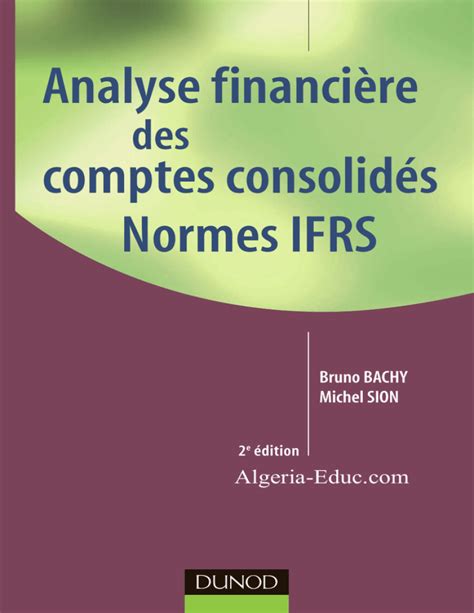 analyse financi re comptes consolid s normes PDF