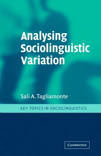 analysing sociolinguistic variation key topics in sociolinguistics PDF