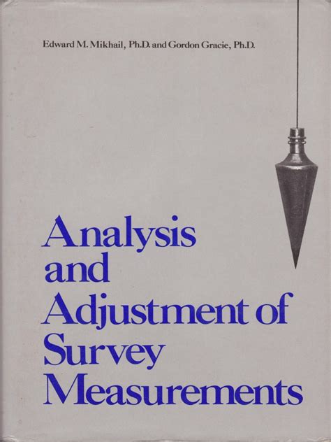 analysis and adjustment of survey measurements PDF