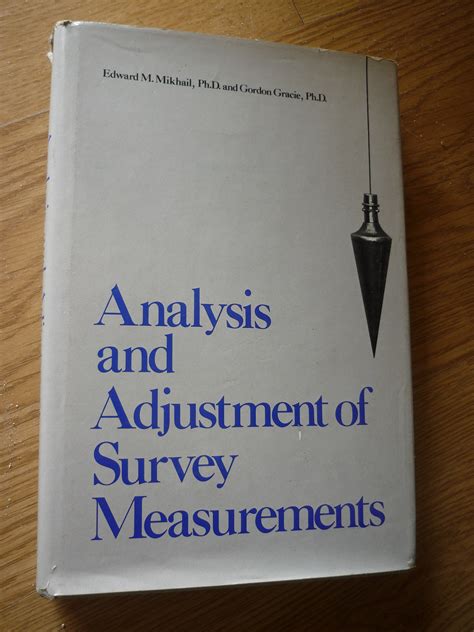 analysis and adjustment of survey measurements PDF