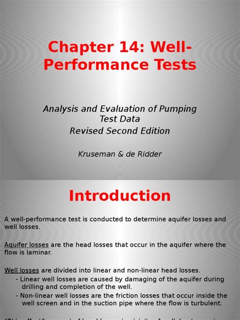 analysis and evaluation of pumping test data 2nd revised edition PDF