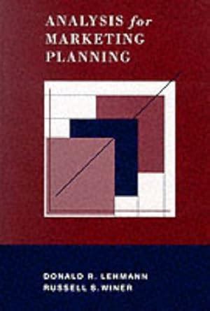 analysis marketing planning donald lehmann Ebook Epub